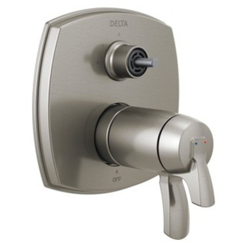 T27T876-SSLHP Stryke 17 Thermostatic Integrated Diverter Trim with Three Function Diverter Less Diverter Handle, Stainless