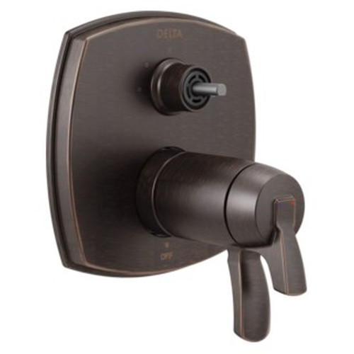 T27T876-RBLHP Stryke 17 Thermostatic Integrated Diverter Trim with Three Function Diverter Less Diverter Handle, Venetian Bronze