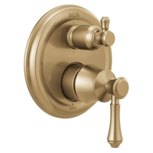 T24997-CZ Cassidy Traditional Monitor 14 Series Valve Trim with 6-Setting Integrated Diverter, Champagne Bronze