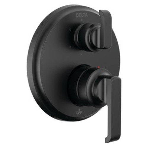 T24989-BL Tetra 14 Series Integrated Diverter Trim with 6-Setting, Matte Black