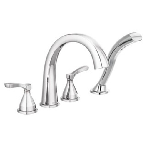 T4777 Stryke Delta Stryke Four Hole Roman Tub Trim, Chrome
