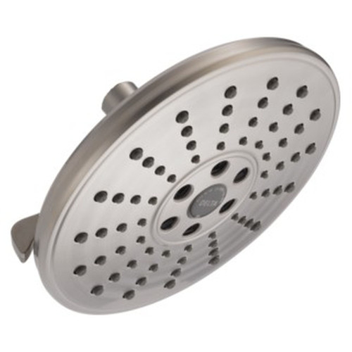 52688-SS-PR Universal Showering Components H2Okinetic 3-Setting Raincan Shower Head, Lumicoat Stainless