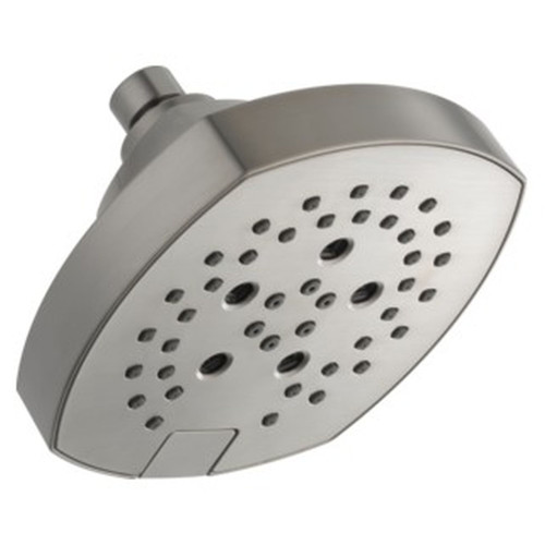 52663-SS Universal Showering Components 5-Setting H2Okinetic Shower Head, Stainless