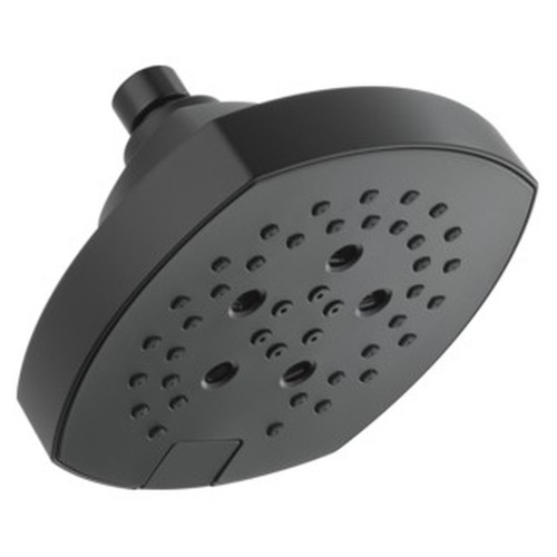 52663-BL Universal Showering Components 5-Setting H2Okinetic Shower Head, Matte Black