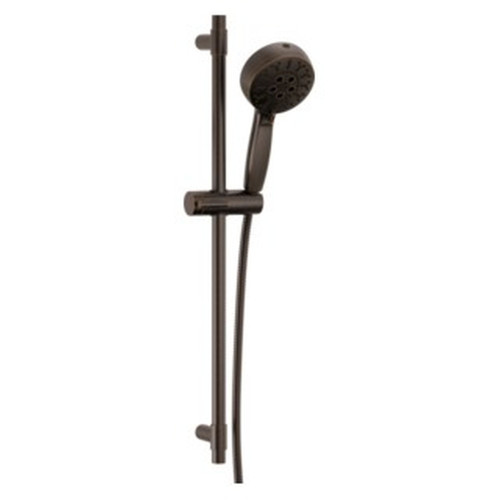 51584-RB Universal Showering Components 7-Setting Slide Bar Hand Shower with Cleaning Spray, Venetian Bronze