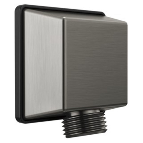 Delta 50570-KS-PR Universal Showering Components Square Wall Elbow for Hand Shower, Lumicoat Black Stainless