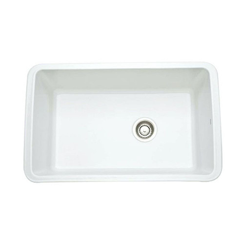31in Undermount Fireclay Kitchen Sink in White