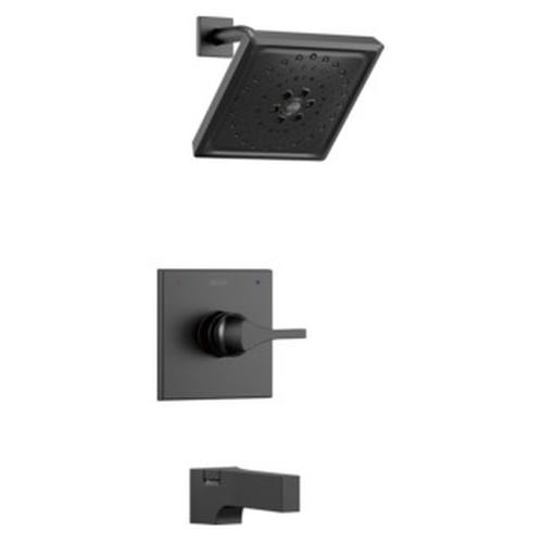 T14474-BL Zura Monitor 14 Series H2Okinetic Tub and Shower Trim, Matte Black