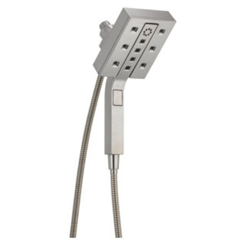 58473-SS-PR25 Universal Showering Components H2Okinetic In2ition 4-Setting Two-in-One Shower, Lumicoat Stainless