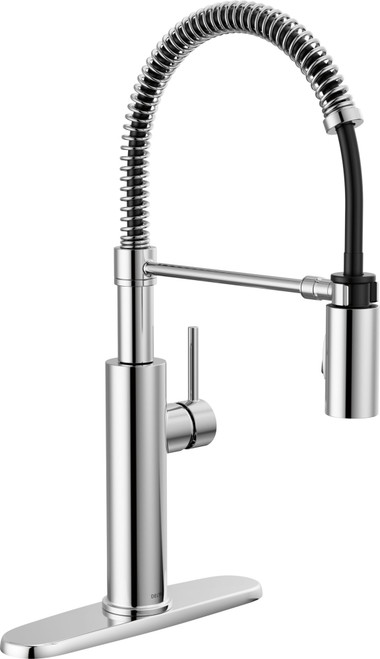 18803-DST Antoni Single Handle Pull Down Spring Kitchen Faucet, Chrome