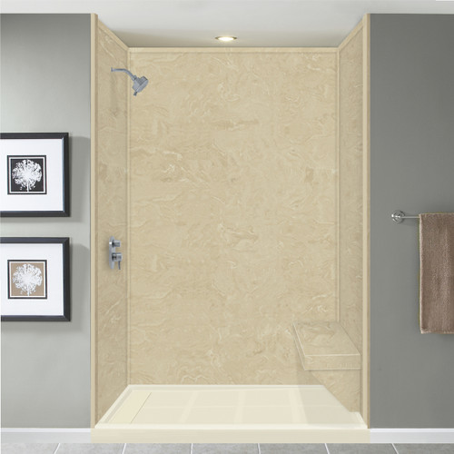 Studio Rectangular Shower Seat in Almond Sky