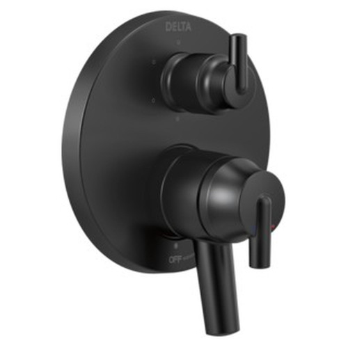 T27959-BL Trinsic Contemporary Monitor 17 Series Valve Trim with 6-Setting Integrated Diverter, Matte Black