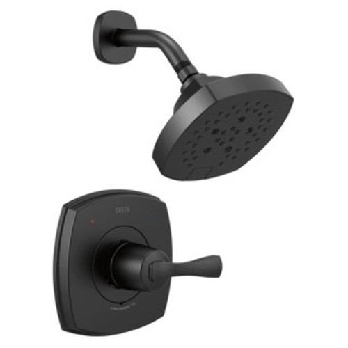 T14276-BL Stryke 14 Series Shower Only, Matte Black