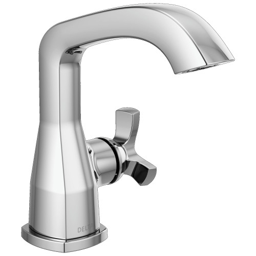 5766-PR-MPU-DST Stryke 6.56-in x 6.00-in x 6.88-in Single Handle Bathroom Faucet, Lumicoat Chrome