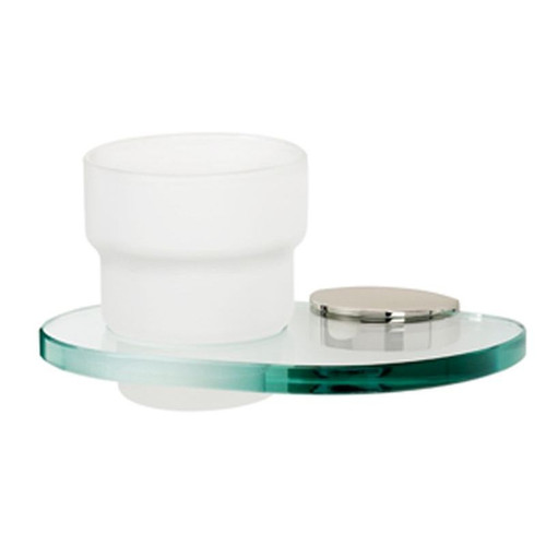 Tumbler Holder with Thumbler in Polished Nickel