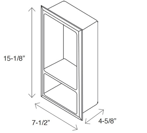 Transolid RWSV0715-94 Studio Vertical Shower Caddy in Sand Mountain