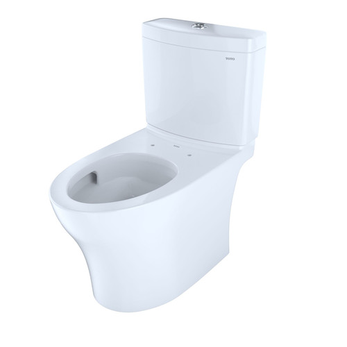 1.0 and 0.8 GPF Two-Piece Elongated Toilet with Dual Flush in Cotton