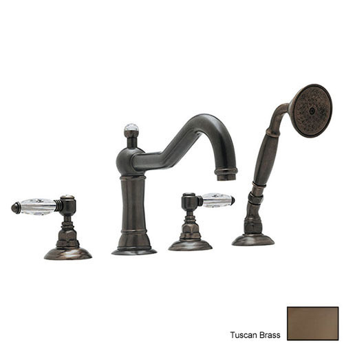 Roman Tub Filler Faucet in Tuscan Brass