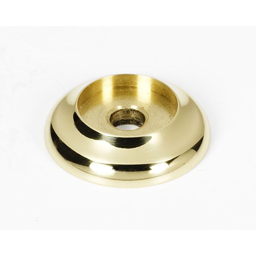 Backplate Transitional 7/8-in in Polished Brass