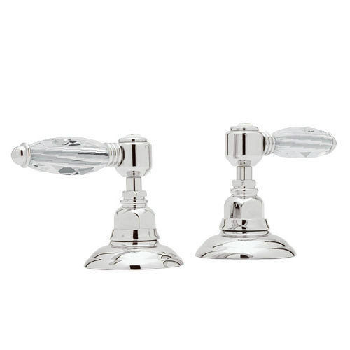 Rohl A1411LCPN Pair of 1/2in Side valves in Polished Nickel