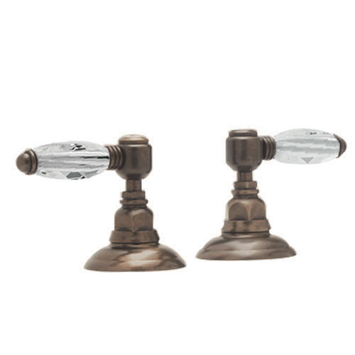 Rohl A1411LCTCB Pair of 1/2in Side valves in Tuscan Brass