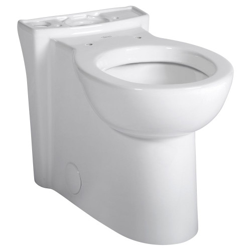 Right Height Round Front Toilet Bowl Only, in White