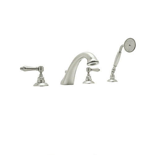 Rohl A1464LMPN Roman Tub Faucet and Single Function Hand Shower in Polished Nickel