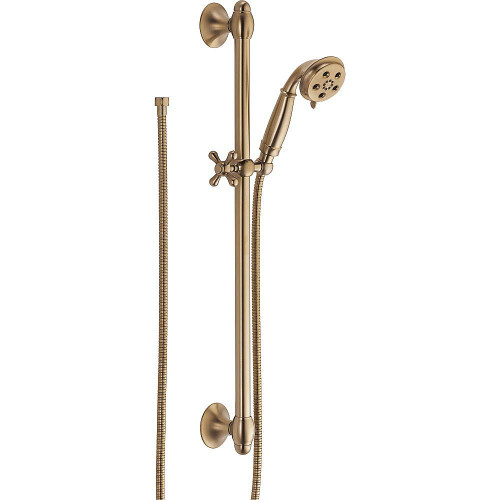 H2Okinetic 3-Setting Slide Bar Hand Shower in Brilliance Polished Nickel