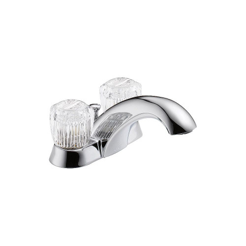 Two Handle Centerset Lavatory Faucet - Metal Pop-Up in Polished Chrome