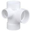 K495400-B10 Tee 3X1-1/2" PVC DWV Sanitary HXHXHXH with 90"  - Box of 10