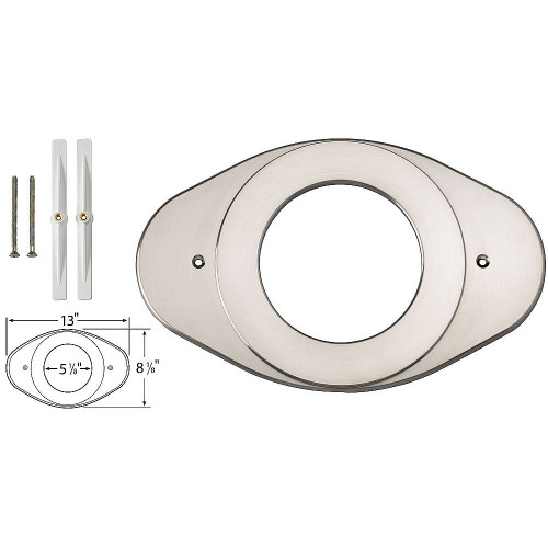 Shower Renovation Cover Plate in Brilliance Stainless