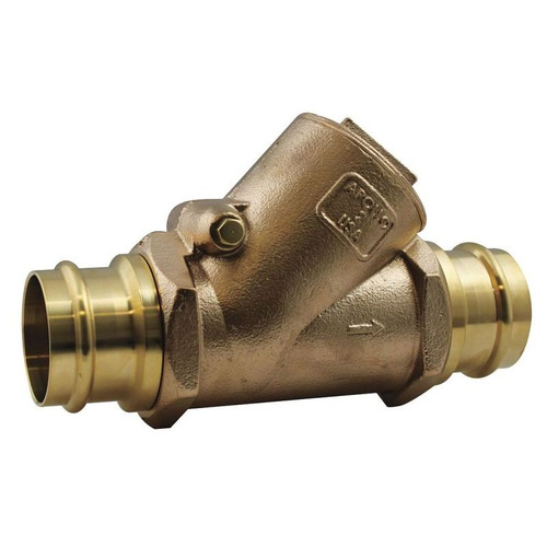 Swing Check Valve, Lead Free Bronze, Press Connection Type, 1-in