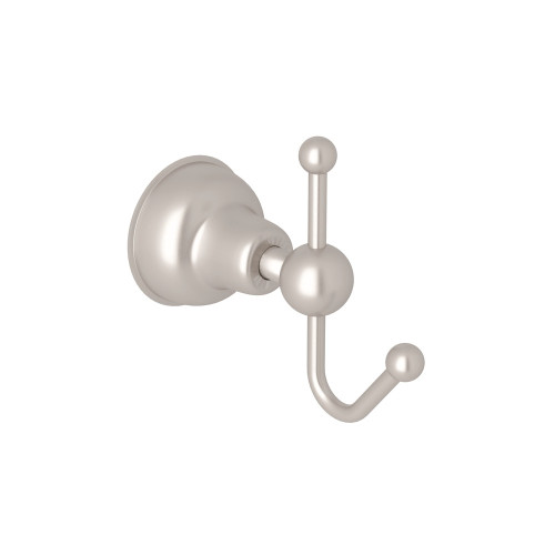 Rohl CIS7STN Single Hook Robe Hook in Satin Nickel