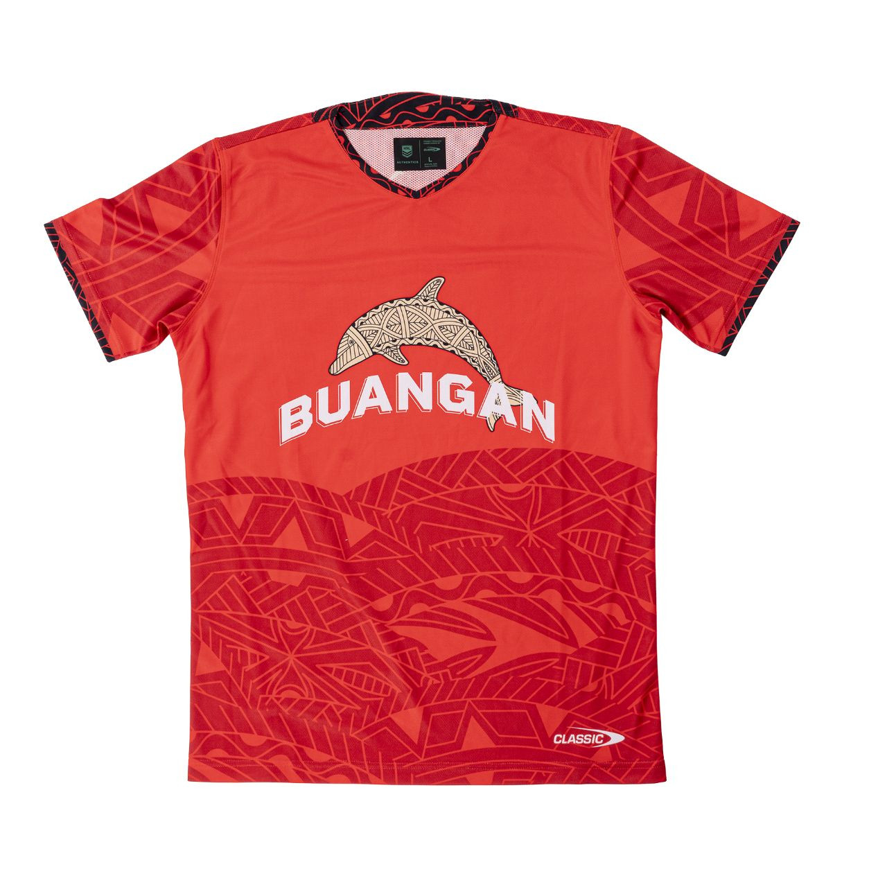 Dolphins 2025 Classic Mens Indigenous Training Tee Red