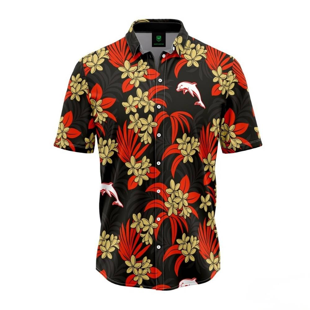 Dolphins Adults Reef Hawaiian Shirt