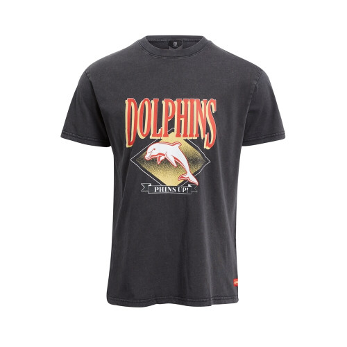 Dolphins Mens Washed Team T-Shirt
