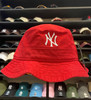 New York Yankees Logo Red 47Brand Bucket Hat 