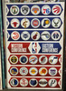Western/Eastern Conference NBA Logo Blockmount Wall Hanger Picture
