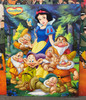 Snow White and the Seven Dwarfs Small Blockmount Wall Hanger Picture