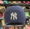 New York Yankees Logo Blue and White 47 Brand Beanie