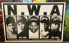 N.W.A line up Blockmount Wall Hanger Picture