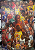 NBA Legends Blockmount Wall Hanger Picture