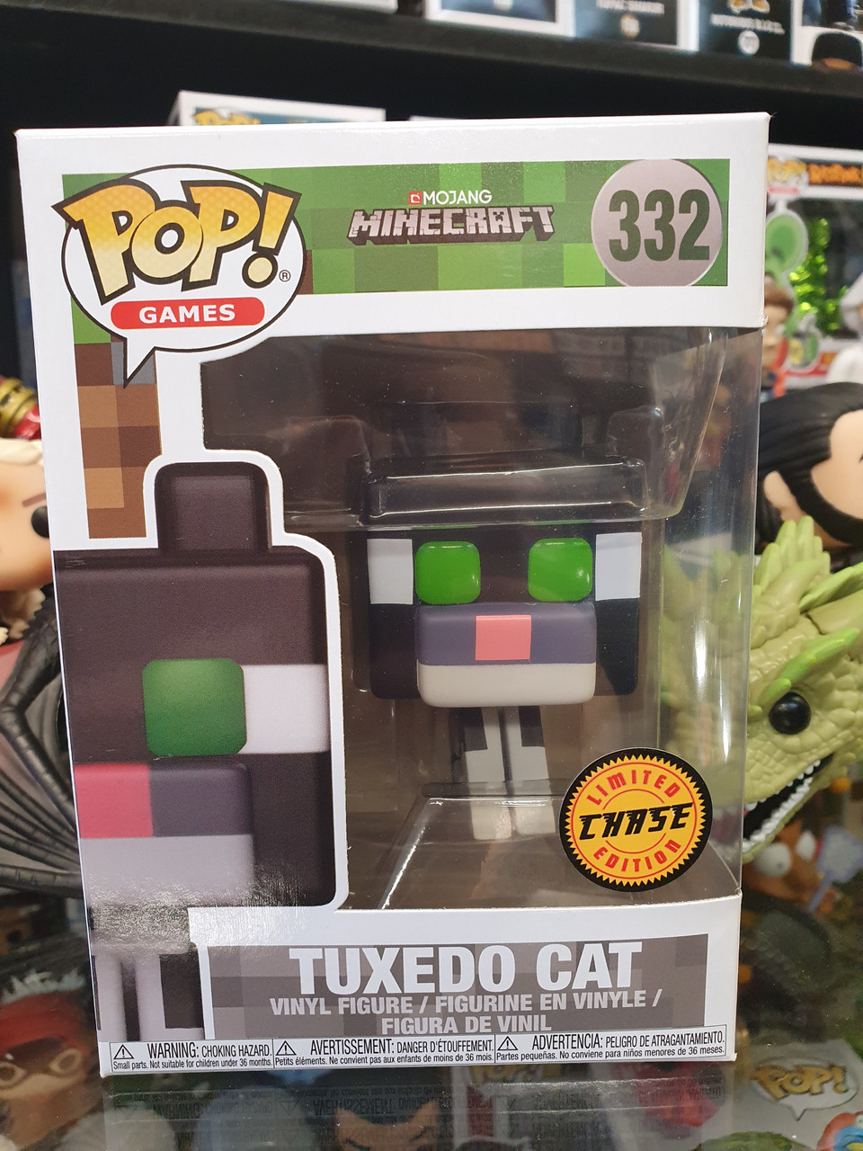 tuxedo cat chase pop