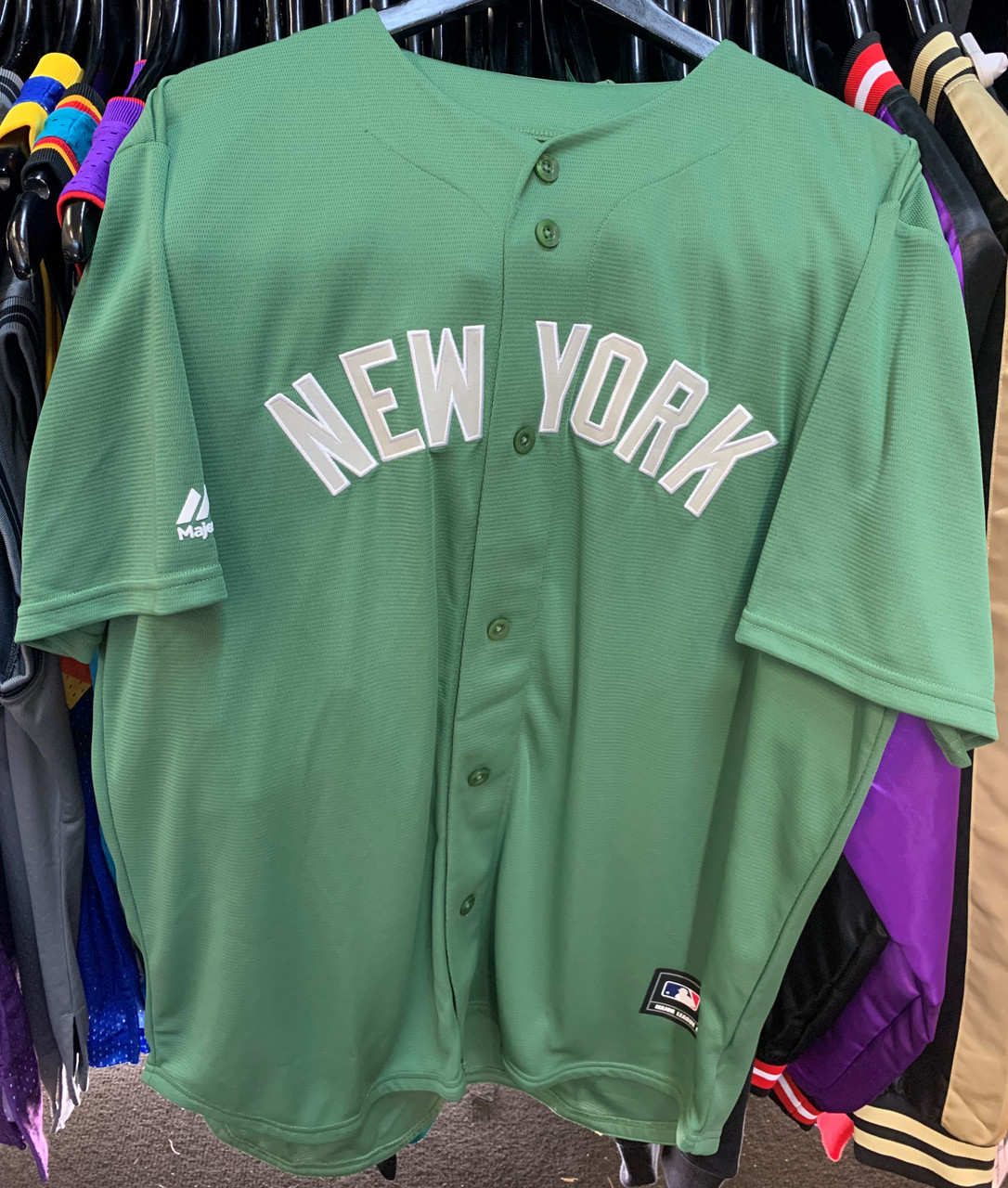 lime green yankee jersey