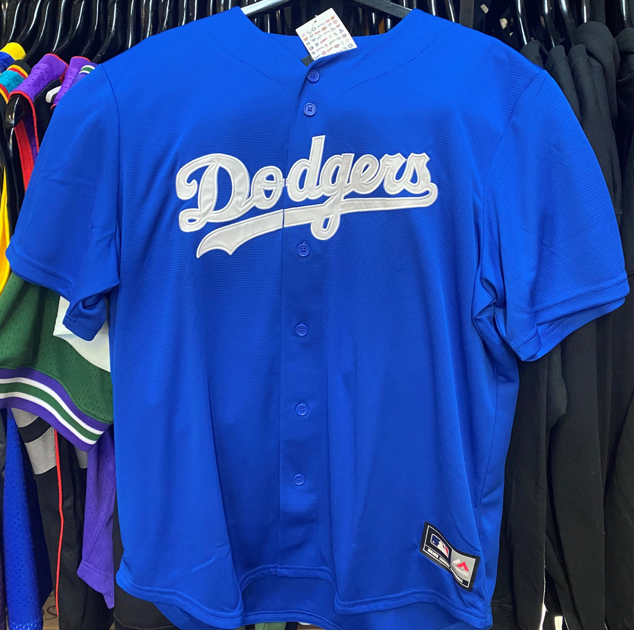 blue dodgers baseball jersey