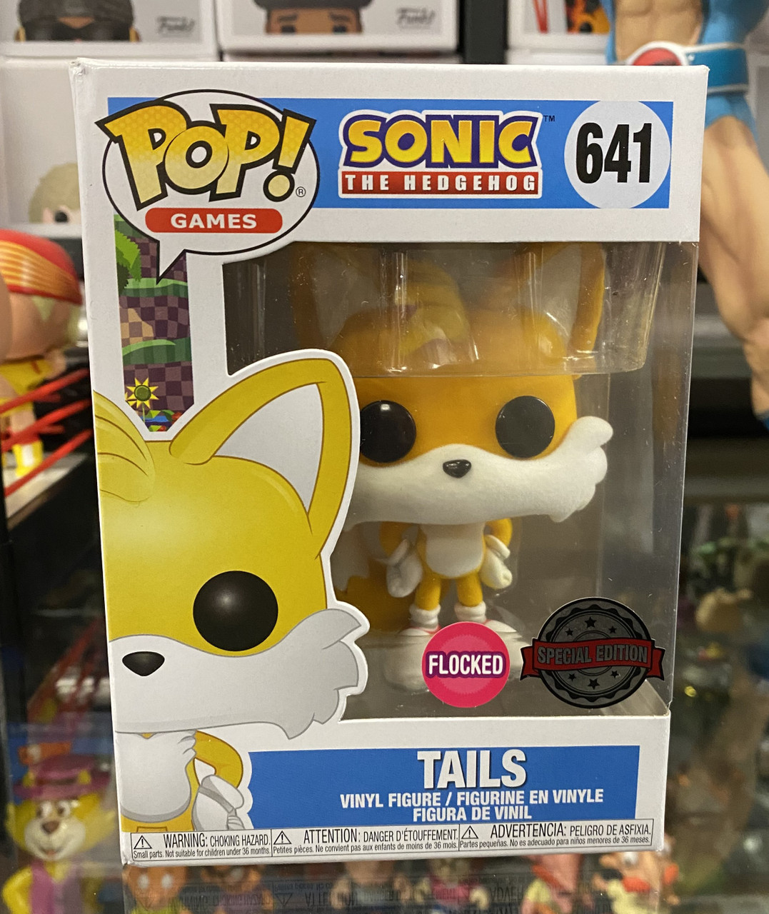 Sonic the Hedgehog - RARE Tails Flocked 