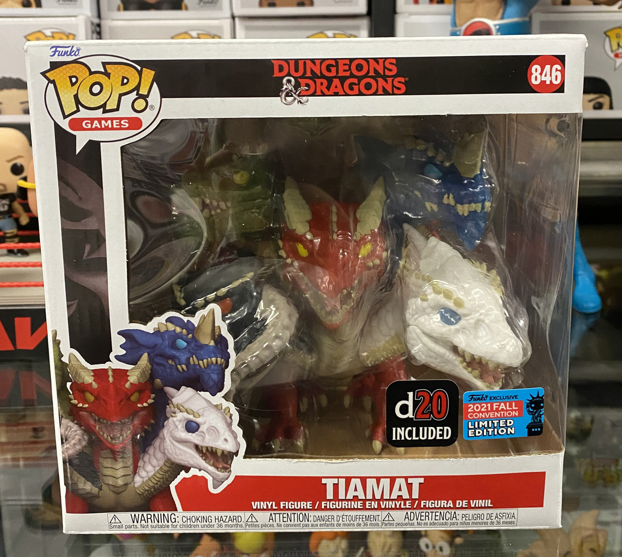 Funko Pop ダンジョンズ & ドラゴンズ D&D ティアマト　コミコン Amazon.com: Funko Pop! Dungeons & Dragons: Tiamat - 2021
