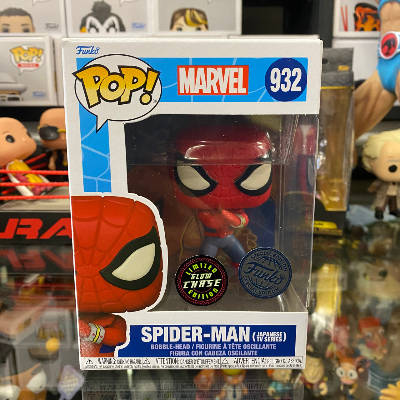 Spider-Man - Glow CHASE Spider-Man Japanese TV Series Special Edition Pop!  Vinyl Figure