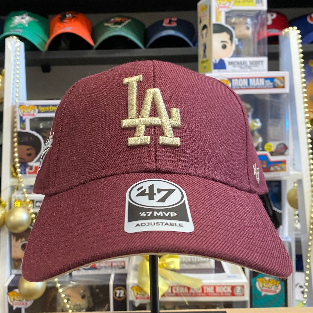 47 BRAND Los Angeles Dodgers '47 MVP Strapback Hat - BLACK