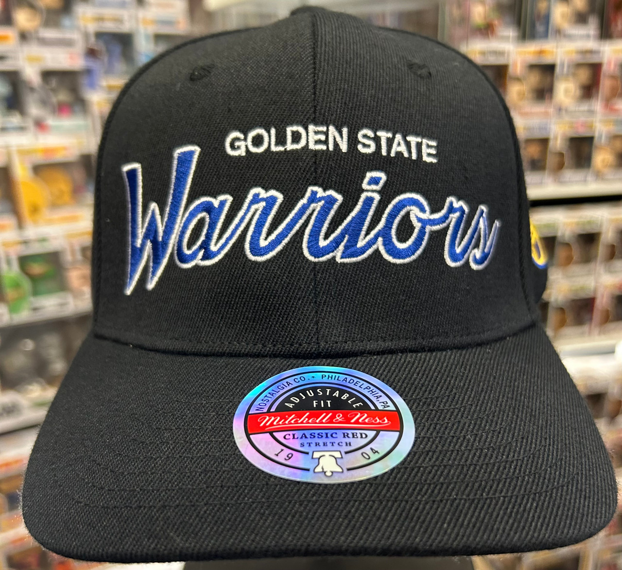 Golden State Warriors Low Pro Black Adjustable - Mitchell & Ness cap